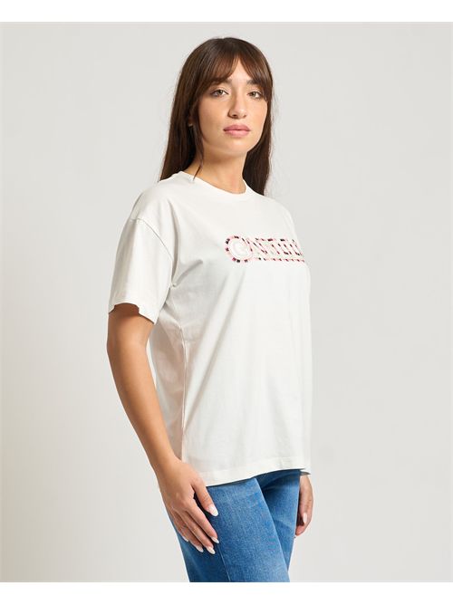 T-shirt donna Gaelle Paris con logo a fantasia GAELLE PARIS | GAABW07830BI02